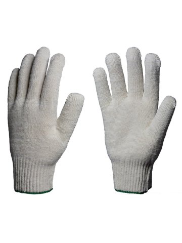 Перчатки х/б 10кл. СТАНДАРТ 30-32гр. 116текс, белые
