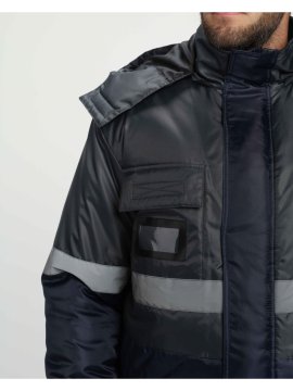 Костюм зимний Мегрес-2 СОП (тк.OxLine,90) п/к, т.серый/т.синий