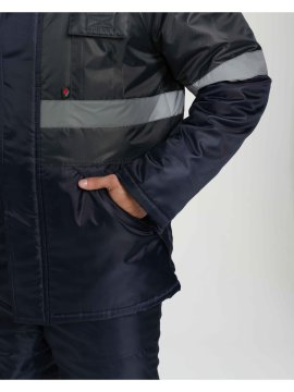 Костюм зимний Мегрес-2 СОП (тк.OxLine,90) п/к, т.серый/т.синий