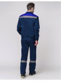 Костюм Лигор-1 СОП (тк.Смесовая,210) брюки, т.синий/васильковый