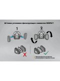 Комплект для защиты дыхания RESPIK® H800 А1В1Е1К1P2 R