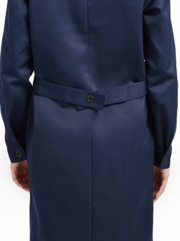 Халат женский Лигор (тк.Смесовая,210), т.синий/васильковый