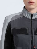 Костюм женский Вектрон-1 (тк.Смесовая,240) брюки, т.серый/св.серый/черный