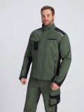 Костюм ProfLineLeader-2 (тк.Хлопок/Спандекс,260) п/к, хаки/черный