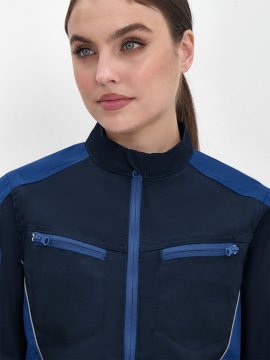 Куртка женская ProfLineSpecialist (тк.Смесовая,240), т.синий/васильковый